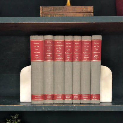 Classic Books by the Foot: Vintage Christian Barns Commentary Old Testament Scholar Library Decor, Display Hardcovers