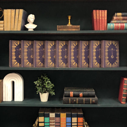 Classic Books by the Foot: Antique Women In All Ages And All Countries Rittenhouse Edition 1908 Purple Moody Library Decor