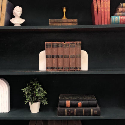 Classic Books by the Foot: Charels Dickens Antique Classic Library Decor, Display Hardcovers
