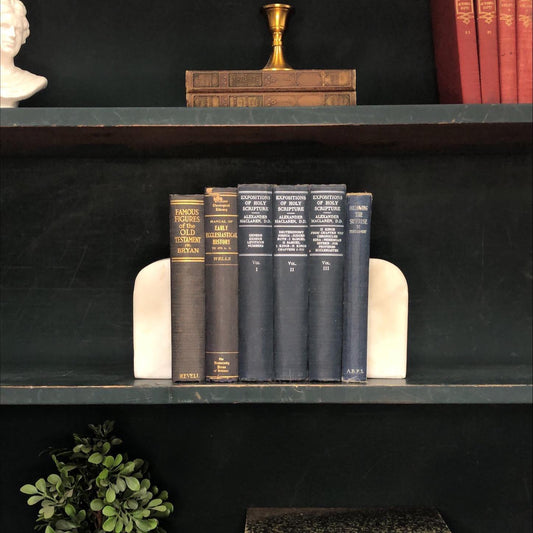 Classic Books by the Foot: Antique Christian Theology Academia Library Decor, Display Hardcovers