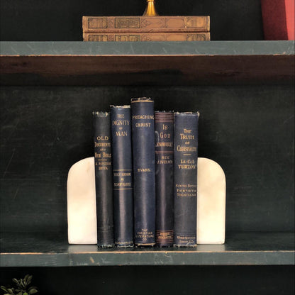 Classic Books by the Foot: Antique Christian Dark Academia Theology Library Decor, Display Hardcovers
