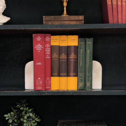 Classic Books by the Foot: Curated Vintage Bible Commentary Collection Anchor Hendriksen Zerr Christian Scholarly Library, Display Hardcover
