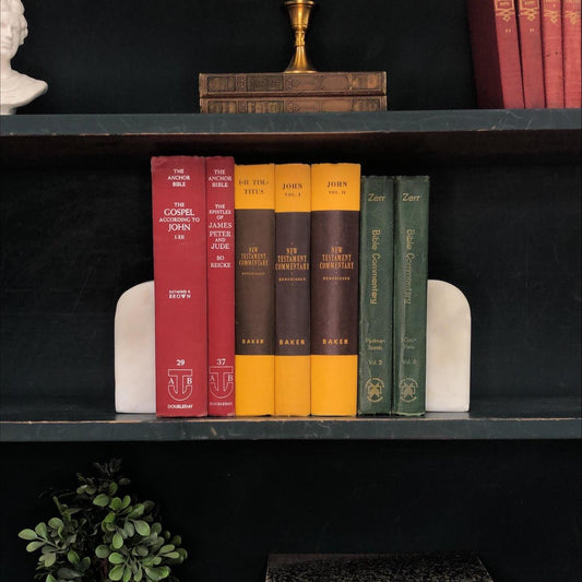 Classic Books by the Foot: Curated Vintage Bible Commentary Collection Anchor Hendriksen Zerr Christian Scholarly Library, Display Hardcover