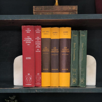 Classic Books by the Foot: Curated Vintage Bible Commentary Collection Anchor Hendriksen Zerr Christian Scholarly Library, Display Hardcover