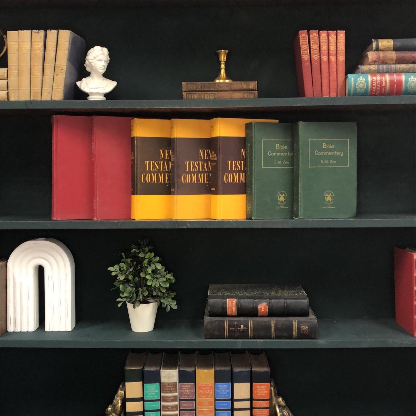 Classic Books by the Foot: Curated Vintage Bible Commentary Collection Anchor Hendriksen Zerr Christian Scholarly Library, Display Hardcover