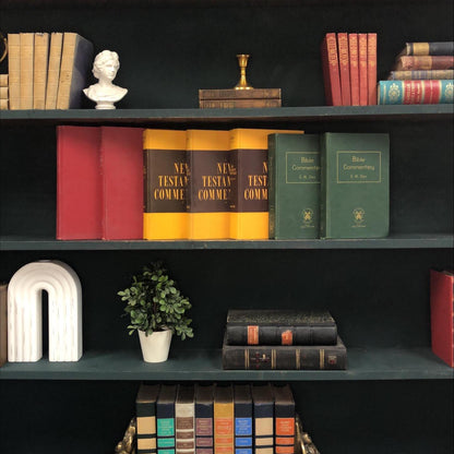 Classic Books by the Foot: Curated Vintage Bible Commentary Collection Anchor Hendriksen Zerr Christian Scholarly Library, Display Hardcover