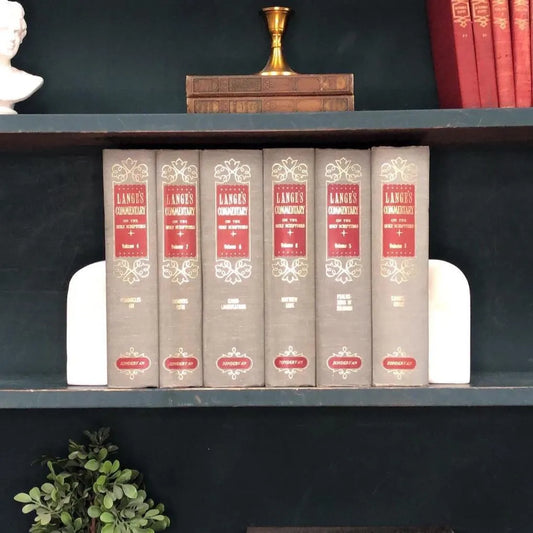Classic Books by the Foot: Vintage Lange's Bible Commentary Set Christian Scholarly Library Decor, Display Hardcover