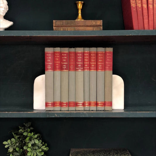 Classic Books by the Foot: Vintage Barnes Bible Commentary Old Testament Set Christian Scholarly Library Decor Library Decor