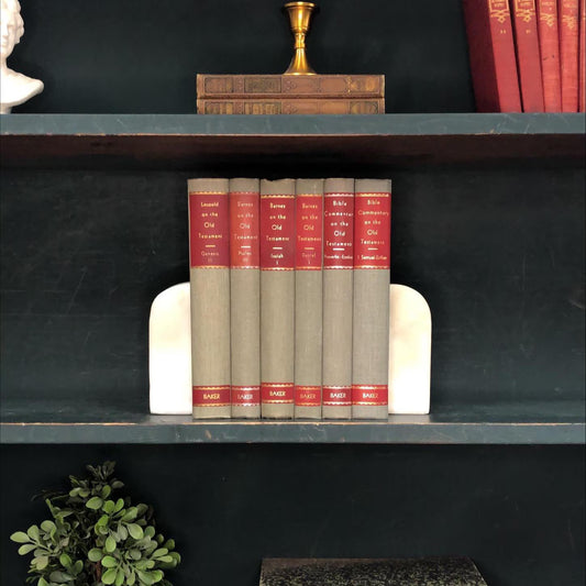 Classic Books by the Foot: Vintage Barnes Bible Old Testament Commentary Set Christian Scholarly Library Decor, Decorative Hardcovers