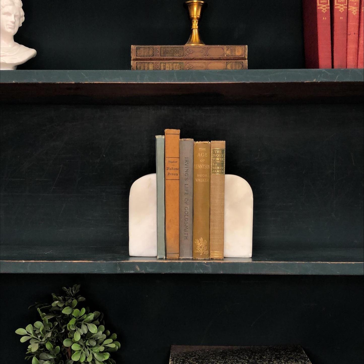 Classic Books by the Foot: Muted Antique Classics Set Old World Library Decor, Display Hardcovers
