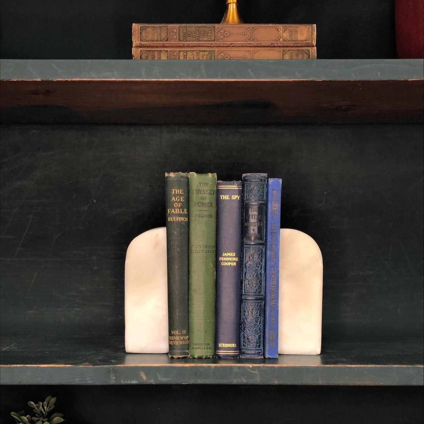 Classic Books by the Foot: Muted Antique Pocket Classics Set Dark Academia Library Decor, Display Hardcovers