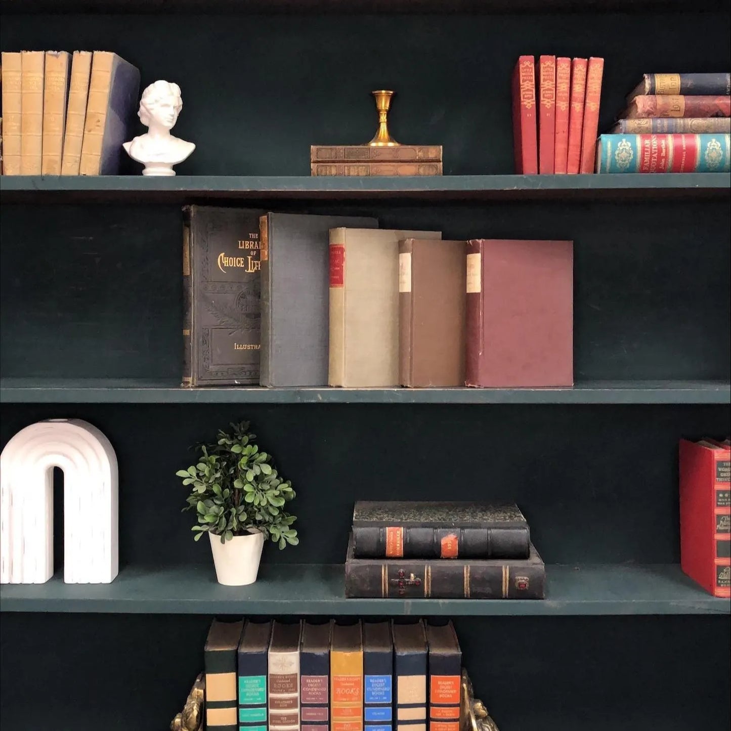Classic Books by the Foot: Antique Victorian Classics Bundle Academia Library Decor, Display Hardcovers