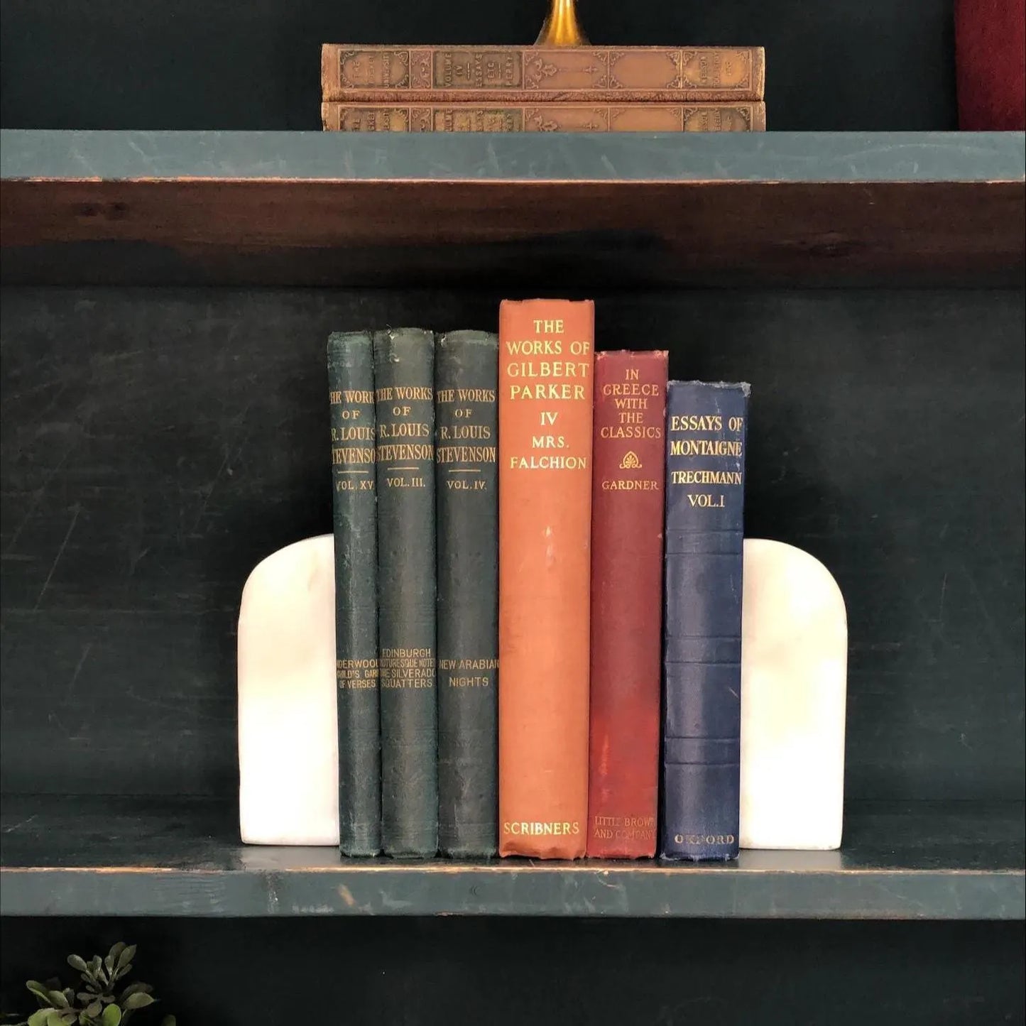 Classic Books by the Foot: Antique Literary Classics Scholar Library Decor, Display Hardcovers
