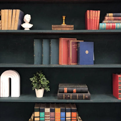 Classic Books by the Foot: Antique Literary Classics Scholar Library Decor, Display Hardcovers