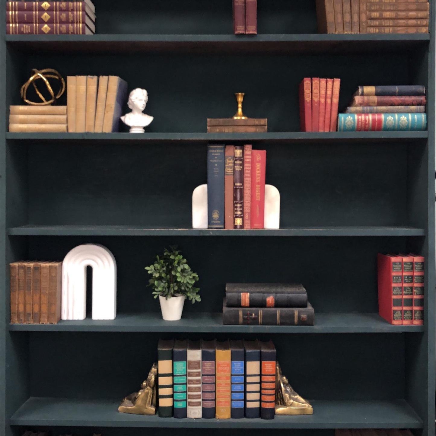 Classic Books by the Foot: Classic Victorian Literature Book Set Designer Bookshelf Decor, Display Hardcovers