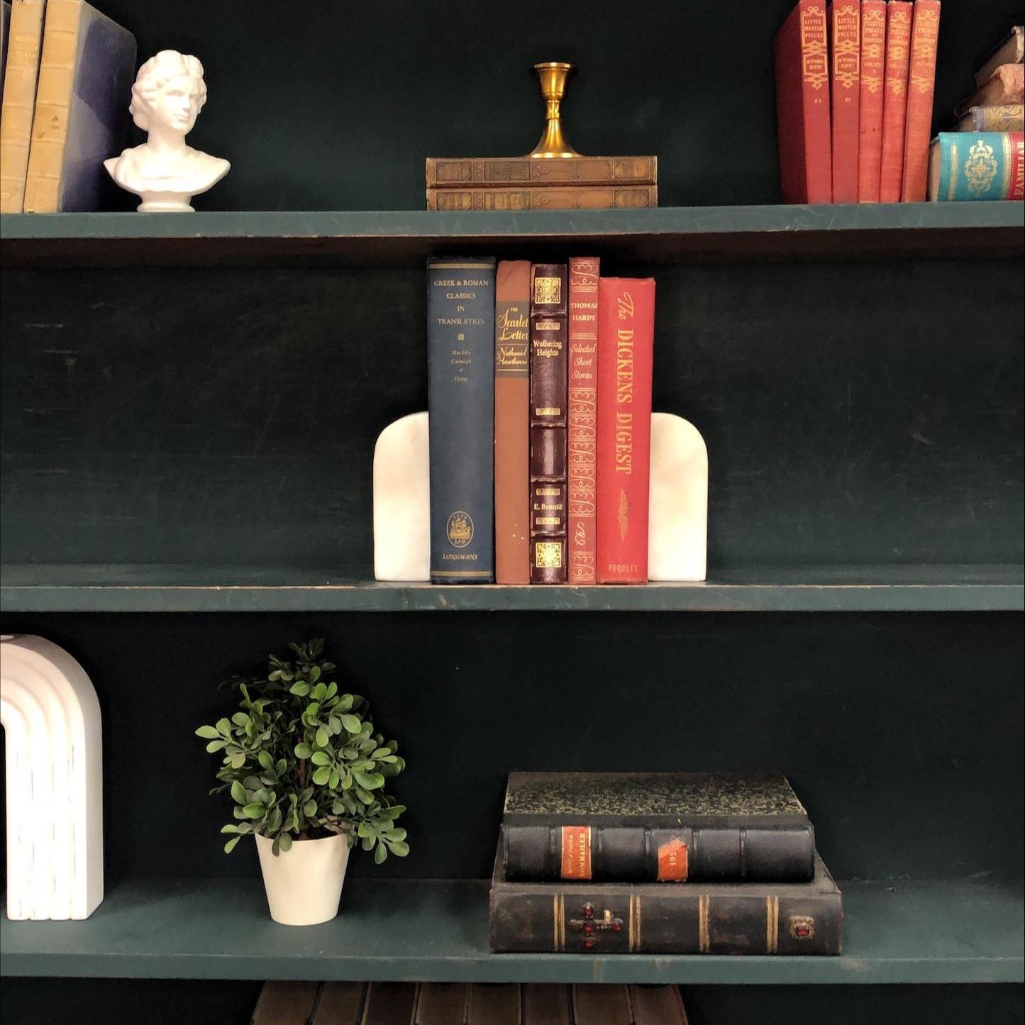 Classic Books by the Foot: Classic Victorian Literature Book Set Designer Bookshelf Decor, Display Hardcovers