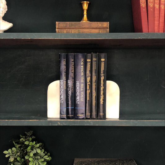 Classic Books by the Foot: Vintage Hemingway and Fitzgerald Moody Classic American Decor Bundle, Display Hardcovers set