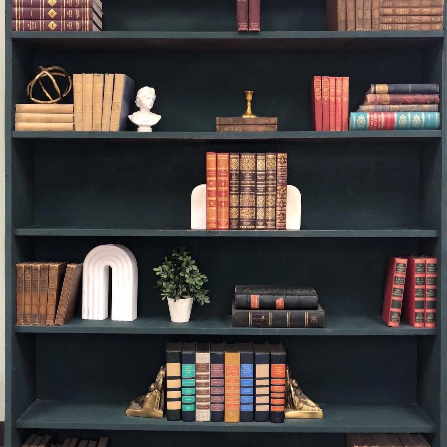 Classic Books by the Foot: Dark Academia Gothic Library Decor Classics International Collections Library Book Bundle, Display Hardcovers