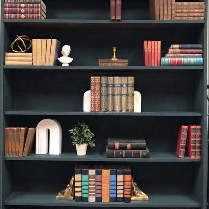 Classic Books by the Foot: Literary Classics Book Bundle Burgundy Blue and Gold Manor Library Decor International Collections Library