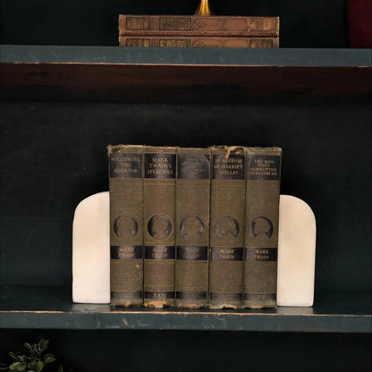 Classic Books by the Foot: Antique Mark Twain Classic American Library Decor, Hardcover Display