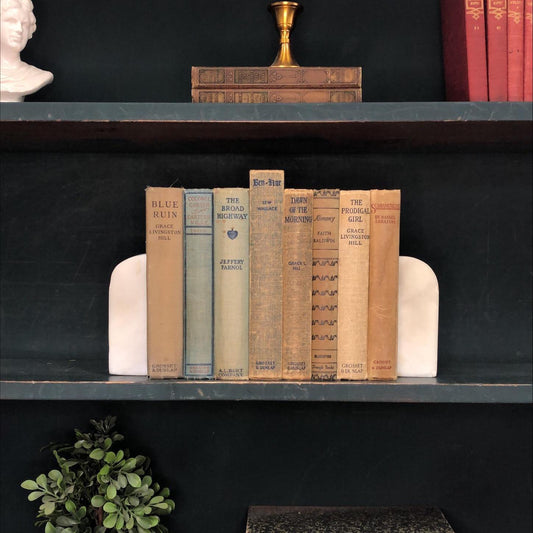 Classic Books by the Foot: Vintage Novel Set French Cottage Bookshelf Decor Light Academia, Display Hardcovers set