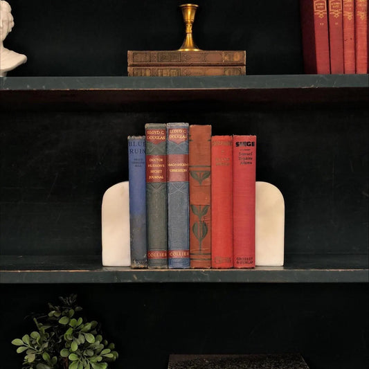 Classic Books by the Foot: Vintage Red and Blue Bundle Rustic Library Collection Decor, Hardcover Display