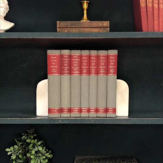 Classic Books by the Foot: Vintage Christian Barns Commentary Old Testament Scholar Library Decor, Display Hardcovers