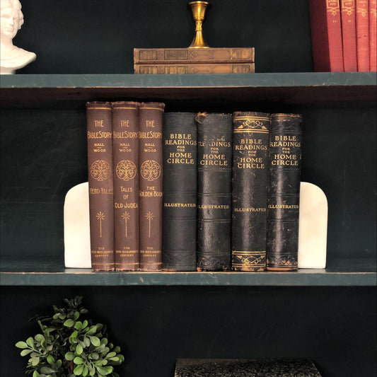 Classic Books by the Foot: Antique Christian Theology Pastor Study Decor Bible Readings for the Home Circle Bible Study, Display Hardcovers
