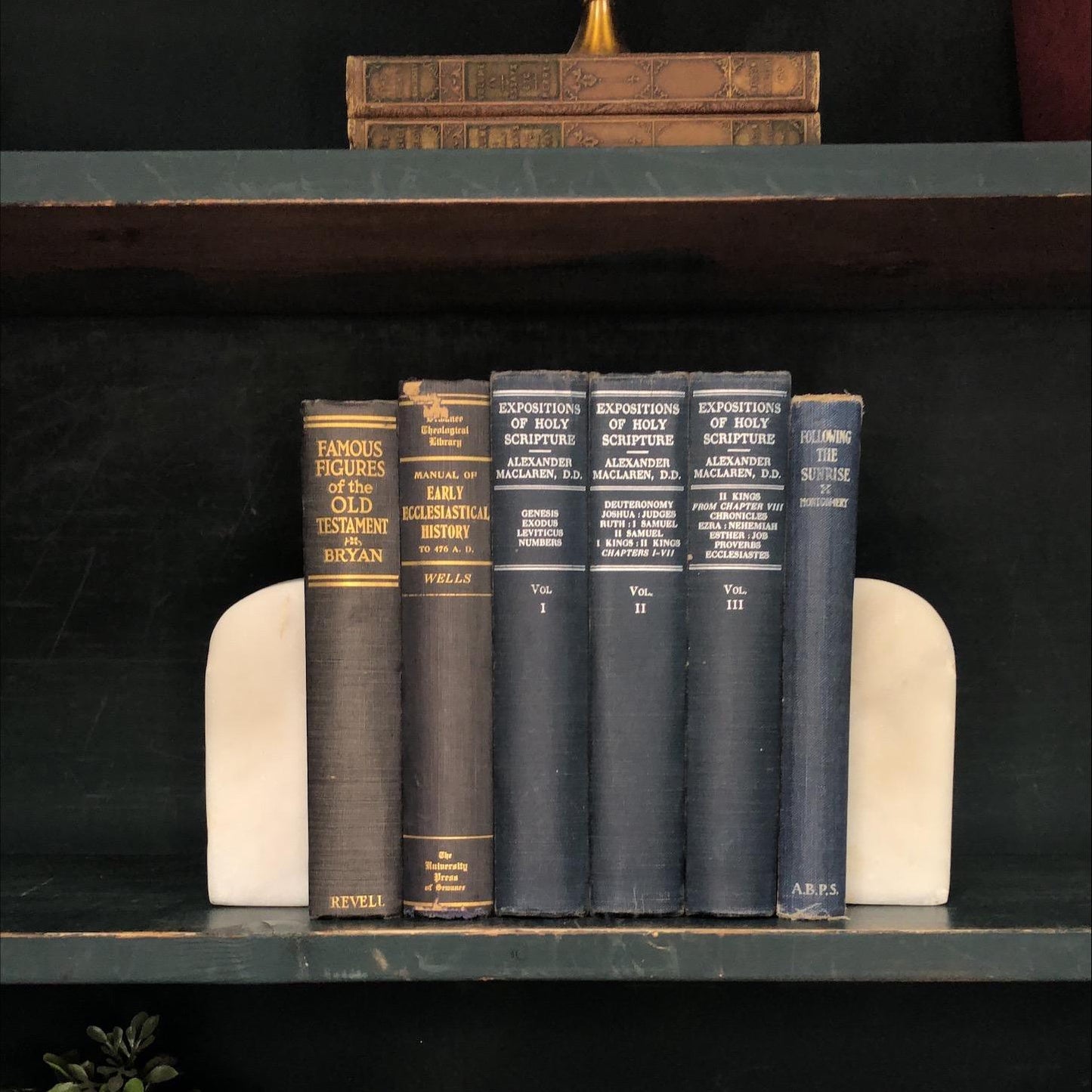 Classic Books by the Foot: Antique Christian Theology Academia Library Decor, Display Hardcovers