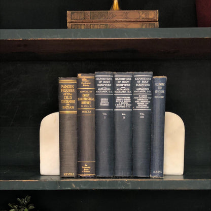 Classic Books by the Foot: Antique Christian Theology Academia Library Decor, Display Hardcovers
