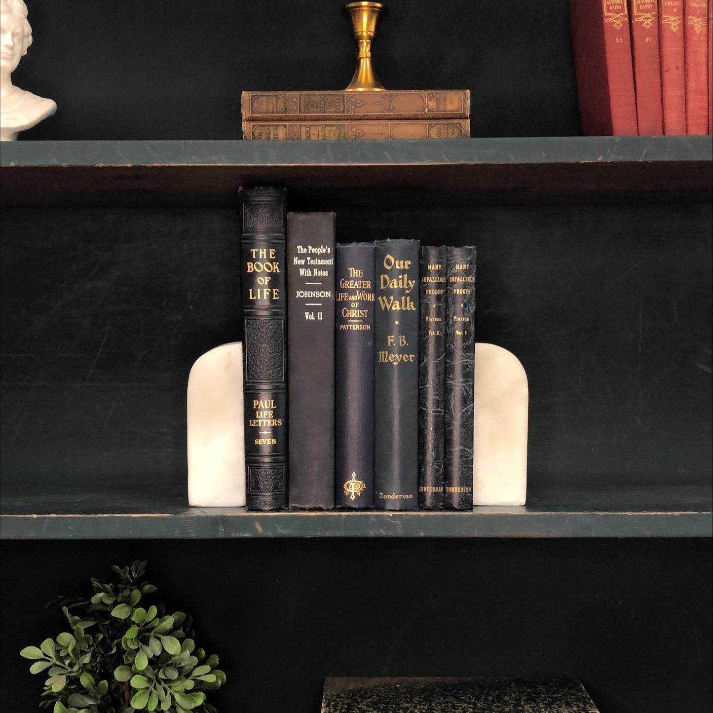 Classic Books by the Foot: Vintage Christian Study Library Decor, Display Hardcovers