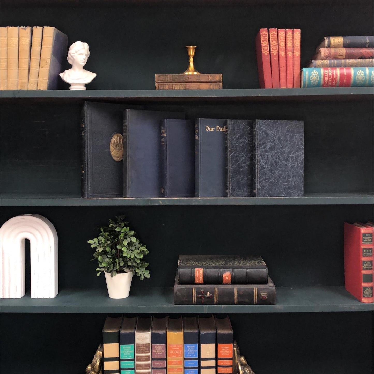 Classic Books by the Foot: Vintage Christian Study Library Decor, Display Hardcovers
