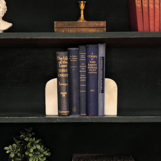 Classic Books by the Foot: Vintage Blue Bible Study Library Decor, Display Hardcovers