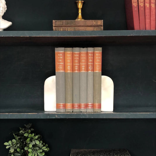 Classic Books by the Foot: Vintage Branes Bible Old Testament Commentary Set Christian Scholar Library Decor, Display Hardcovers