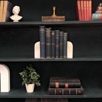 Classic Books by the Foot: Blue Antique Christian Theology Books Pastor Library Decor, Display Hardcover