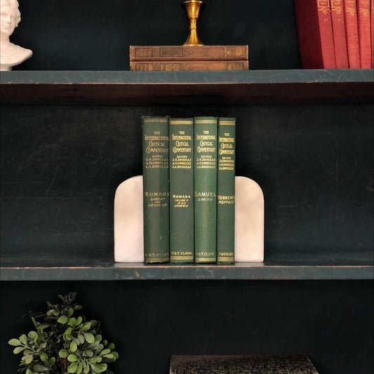 Classic Books by the Foot: Vintage Green ICC Bible Commentary Set Christian Library Decor, Display Hardcover