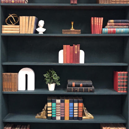 Classic Books by the Foot: Antique Pocket-Sized Classics Bundle Burgundy Crimson European Study Decor, Display Hardcovers