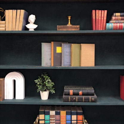 Classic Books by the Foot: Muted Antique Classics Set Old World Library Decor, Display Hardcovers