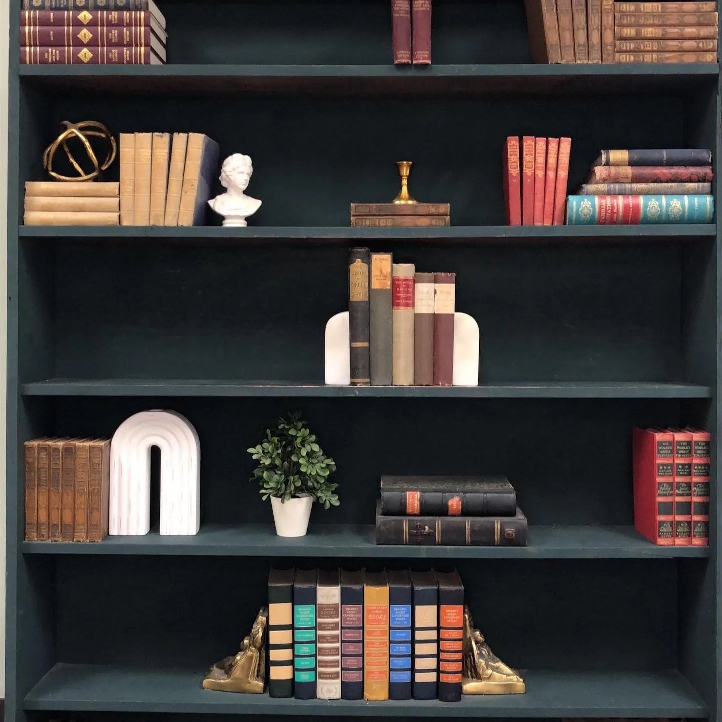 Classic Books by the Foot: Antique Victorian Classics Bundle Academia Library Decor, Display Hardcovers