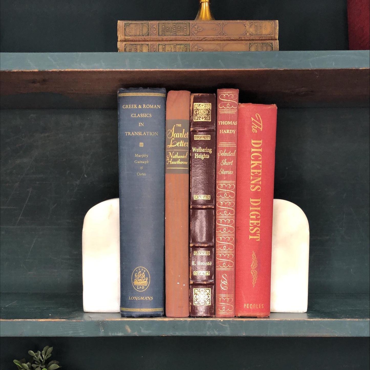 Classic Books by the Foot: Classic Victorian Literature Book Set Designer Bookshelf Decor, Display Hardcovers