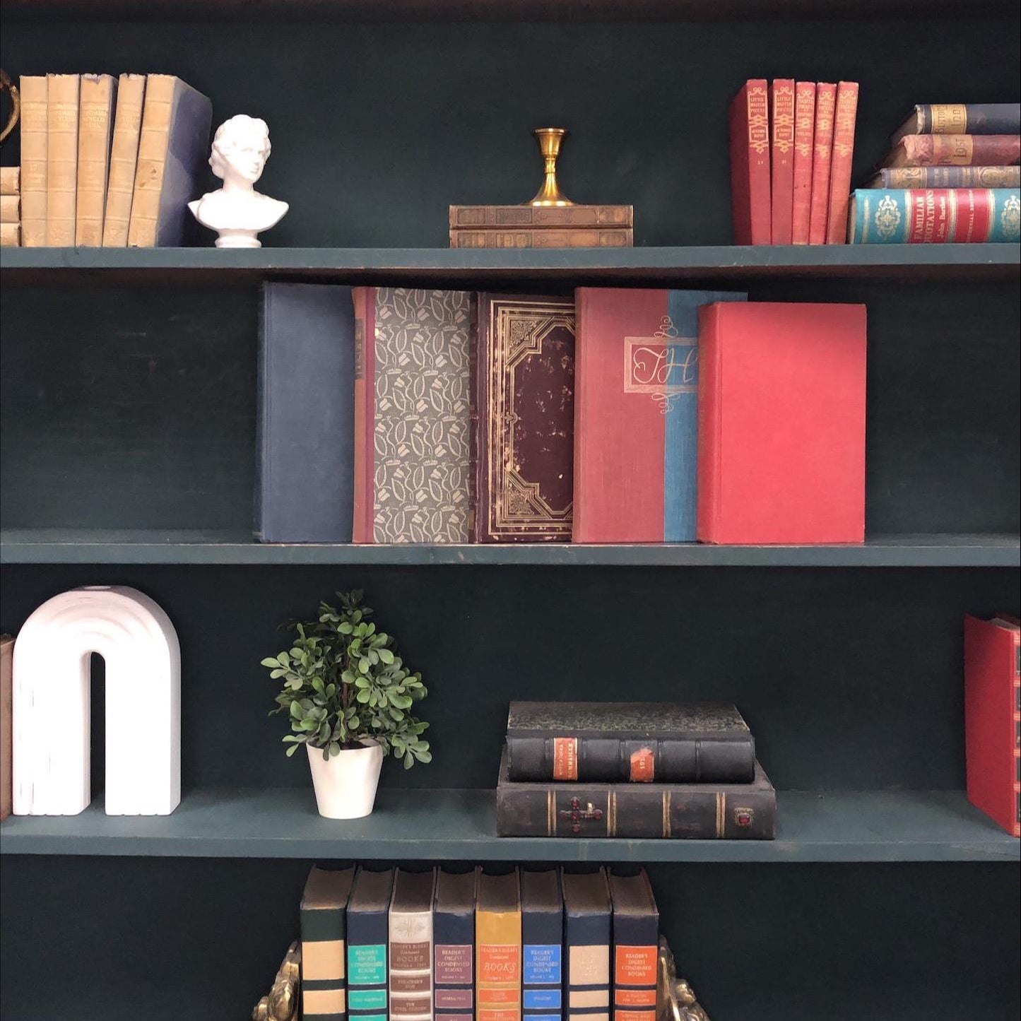 Classic Books by the Foot: Classic Victorian Literature Book Set Designer Bookshelf Decor, Display Hardcovers