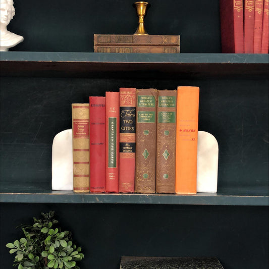 Classic Books by the Foot: Vintage Classic Literature Book Set Autum Library Decor, Display Hardcovers