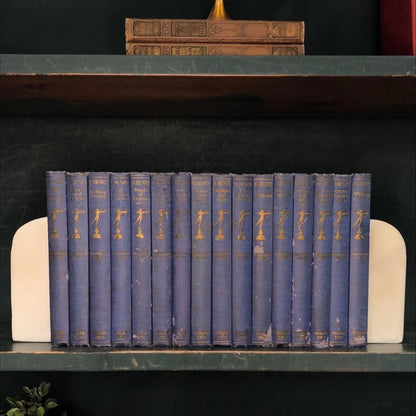 Classic Books by the Foot: Complete O. Henry Purple Book Set Antique Literary Library Decor, Hardcover Display