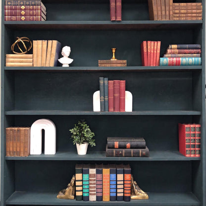Classic Books by the Foot: Antique Victorian Gentleman's Classic Book Library Bundle, Display Hardcovers set