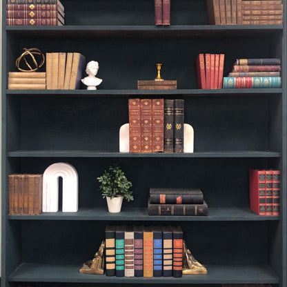Classic Books by the Foot: Antique Scottish Study Library Decor Waverly Novels World Masterpieces Set, Display Hardcovers set