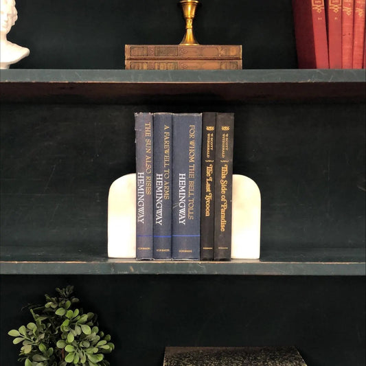 Classic Books by the Foot: Vintage Hemingway and Fitzgerald Moody Classic American Decor Bundle, Display Hardcovers set