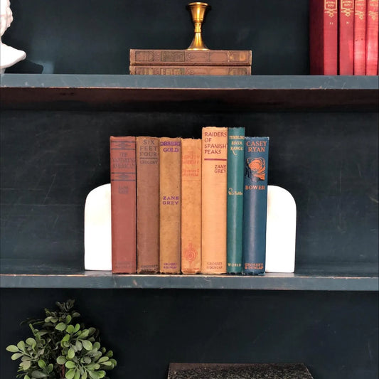 Classic Books by the Foot: Vintage Western Novel Book Collection Southwest Desert Ranch Library Decor Hardcover Display