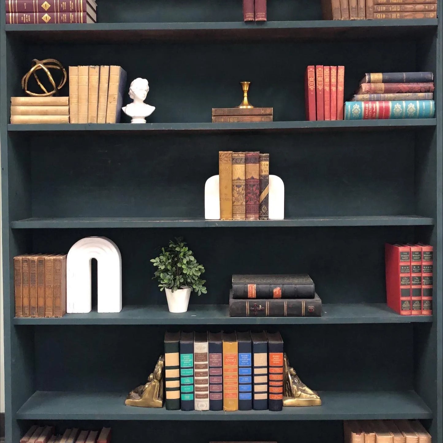 Classic Books by the Foot: Antique Ornate and Embossed 1800's Book Collection Victorian Home Library Decor