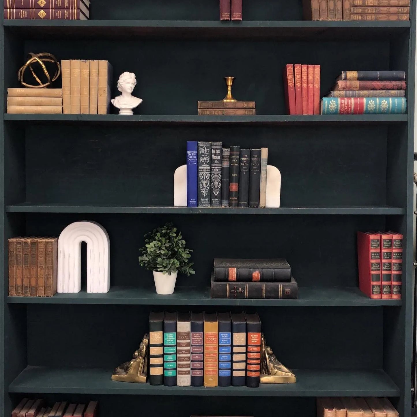 Classic Books by the Foot: Antique Victorian 1800's Book Bundle Gothic Study Library Decor, Display Hardcovers