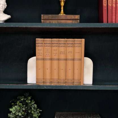 Classic Books by the Foot: Harvard Classics Brown Collier 6 volume set, Display Hardcovers